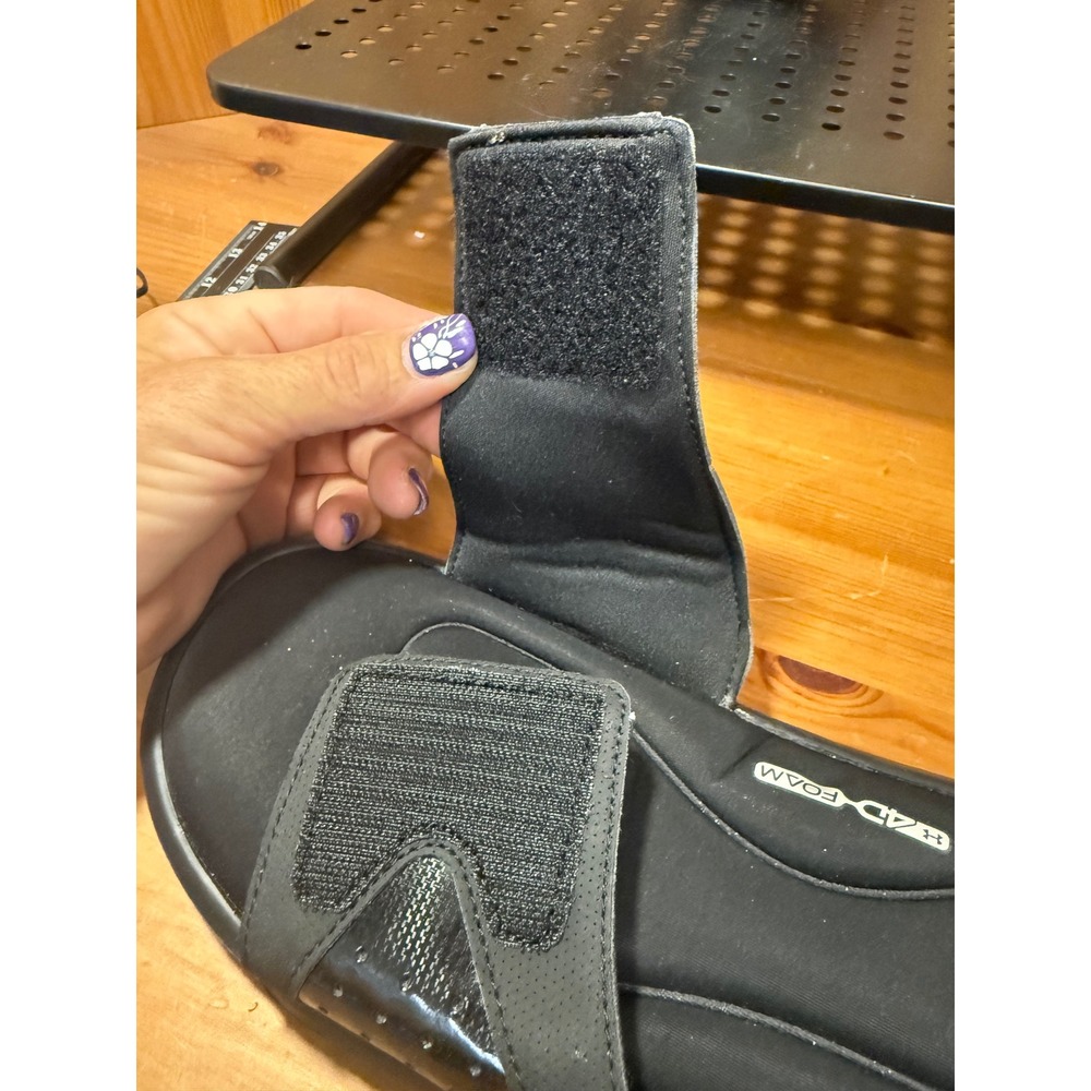 Under Armour Ignite IV Mens Black White 4D Foam Slides Sandals 1252510-001 Sz 11 - Picture 5 of 7